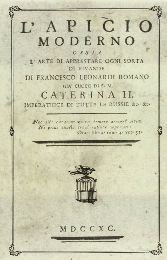 Pasta at the Dawn of Modern Italy: Francesco Leonardi and L’Apicio Moderno